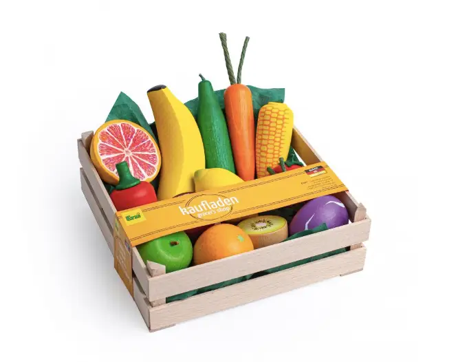 ERZI caissette XL fruits et légumes +3 ans by Citron Grenadine