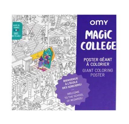 OMY poster géant à colorier / magic college by Citron Grenadine