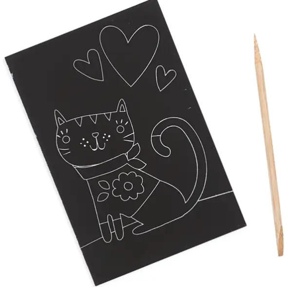 OOLY Mini Scratch & Scribble – Cutie Cats +6 ans by Citron Grenadine