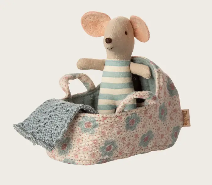 Maileg couffin pour bébé souris / blue by Citron Grenadine