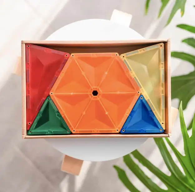 CONNETIX rainbow geometry pack 30 pièces by Citron Grenadine