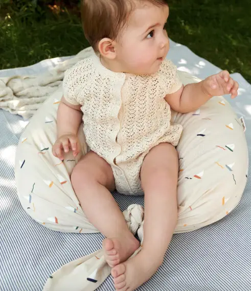 DEAR APRIL nami coussin d'allaitement à nouer / pond boats by Citron Grenadine