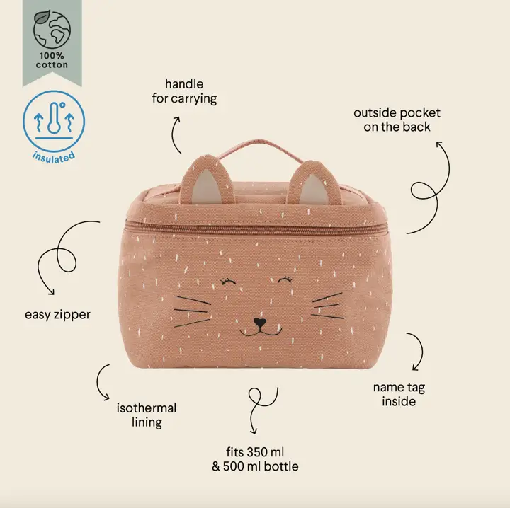TRIXIE sac à lunch isotherme / Mrs Cat by Citron Grenadine
