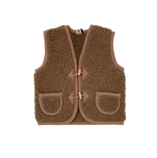 ALWERO ALPEN bodywarmer laine / marron by Citron Grenadine