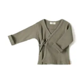NIXNUT haut kimono rib / wild green by Citron Grenadine
