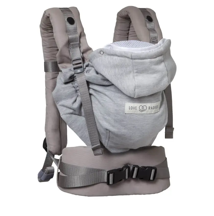 LOVE RADIUS porte-bébé HoodieCarrier 2 / gris by Citron Grenadine