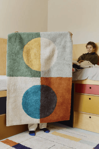 LORENA CANALS tapis lavable / illusion lens by Citron Grenadine