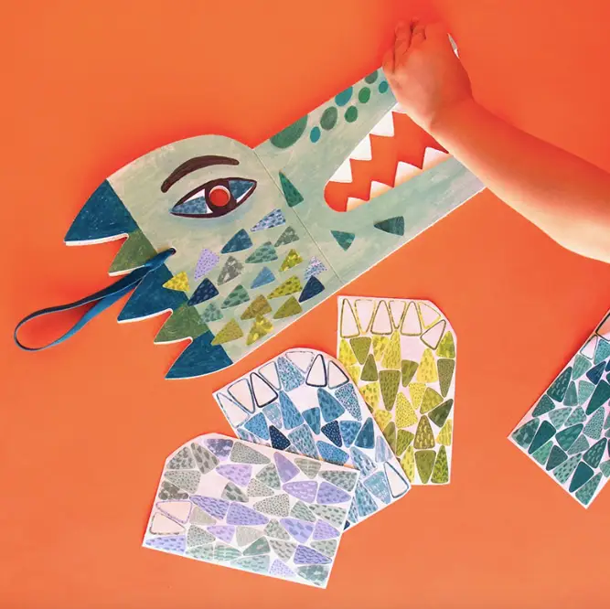 LONDJI masque et stickers be wild / crocodile +4 ans by Citron Grenadine