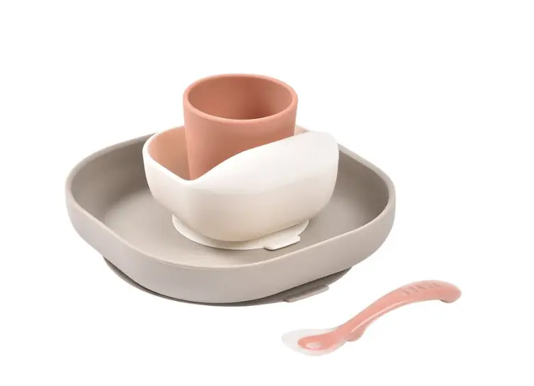 BÉABA Coffret repas silicone / terracotta-gazelle by Citron Grenadine