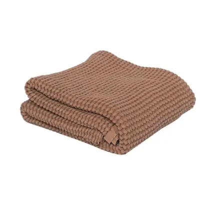 MALLINO plaid gauffré / cinnamon by Citron Grenadine
