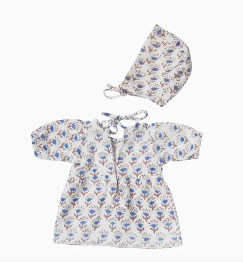 Bonheur du Jour Alezia Kerala Ecru Bleu by Citron Grenadine