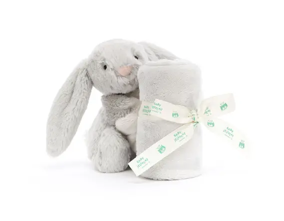 Jellycat bashful / silver bunny soother by Citron Grenadine