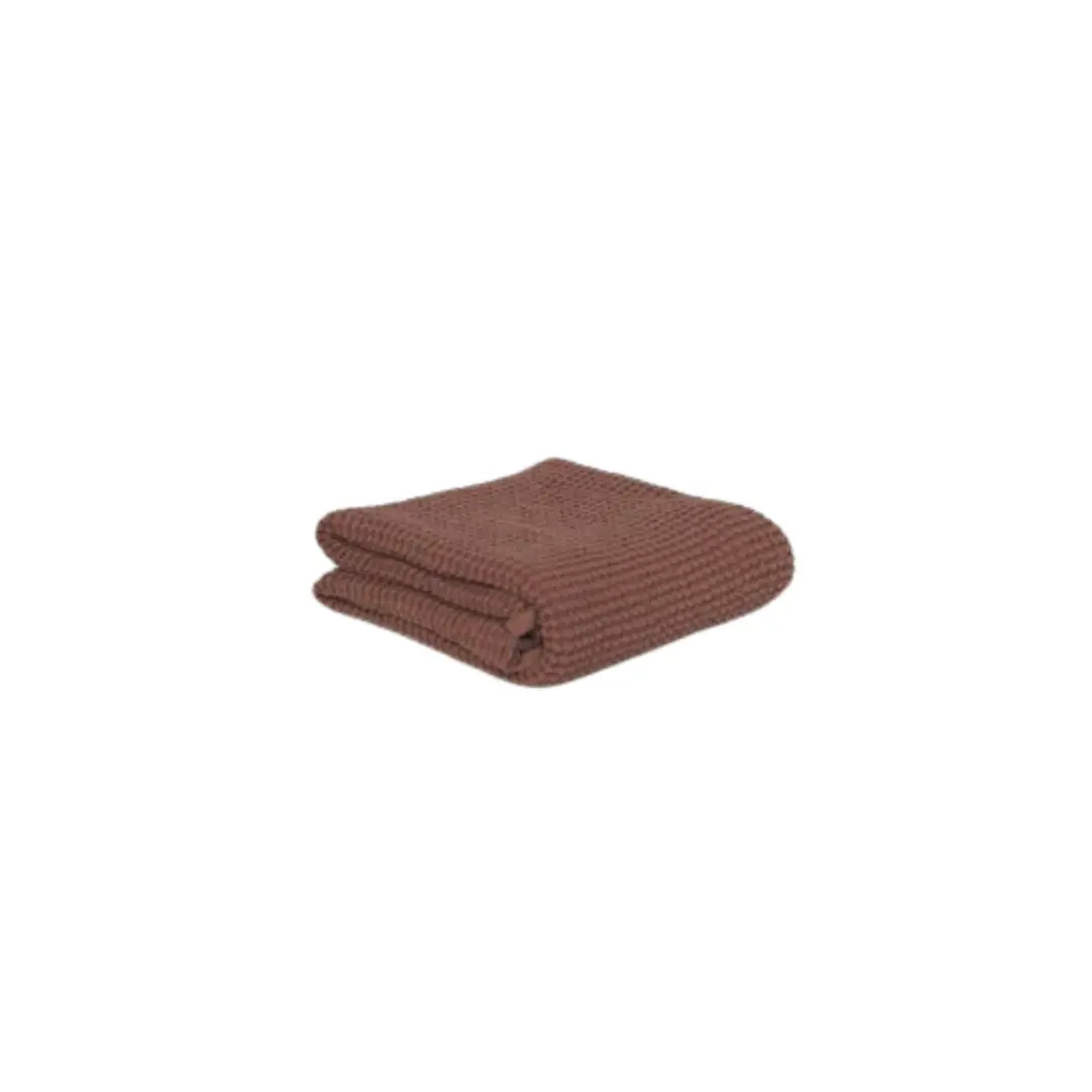 MALLINO plaid gauffré / rose brick by Citron Grenadine