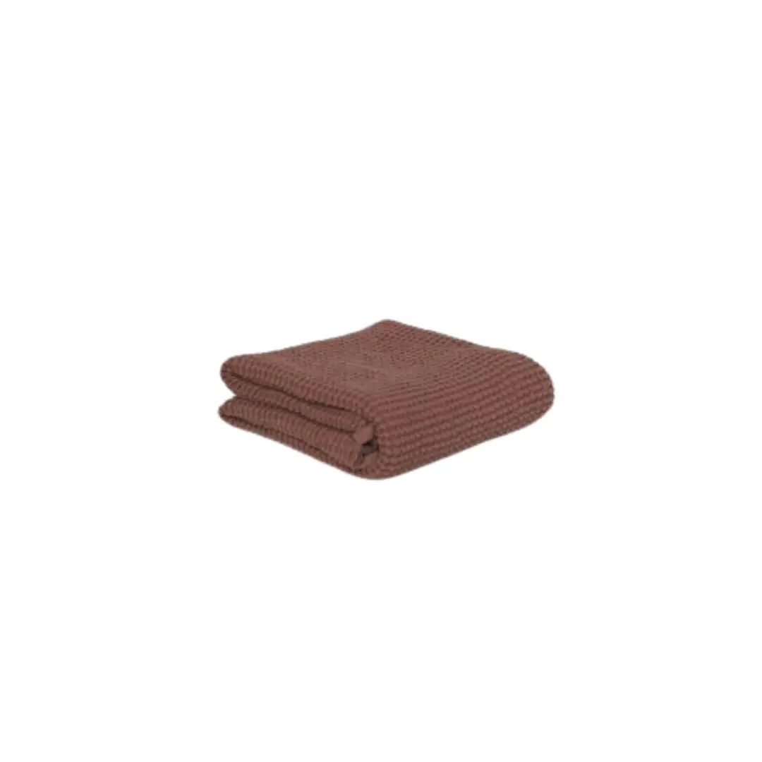 MALLINO plaid gauffré / rose brick by Citron Grenadine