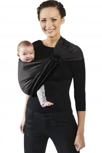 LOVE RADIUS mini sling / noir-anthracite by Citron Grenadine