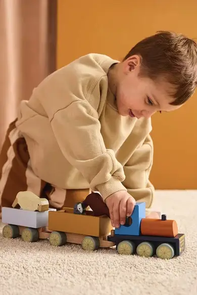 KIDSCONCEPT le train des animaux de la ferme 12m+ by Citron Grenadine