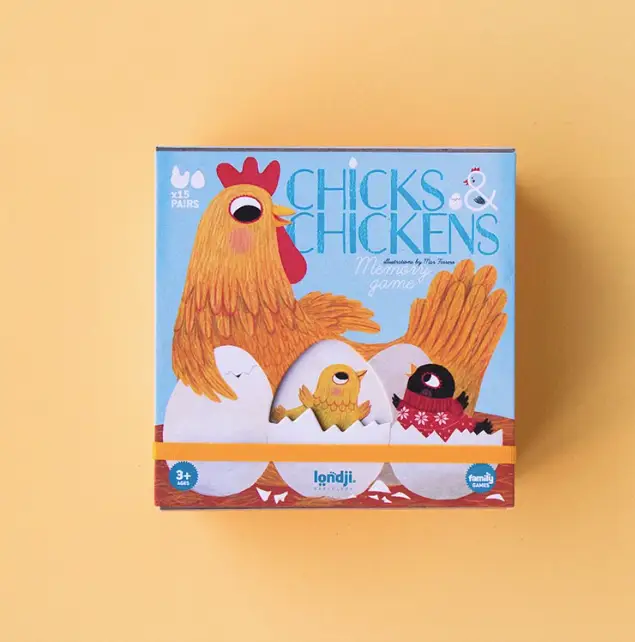 LONDJI memory game chicks & chickens +3 ans by Citron Grenadine