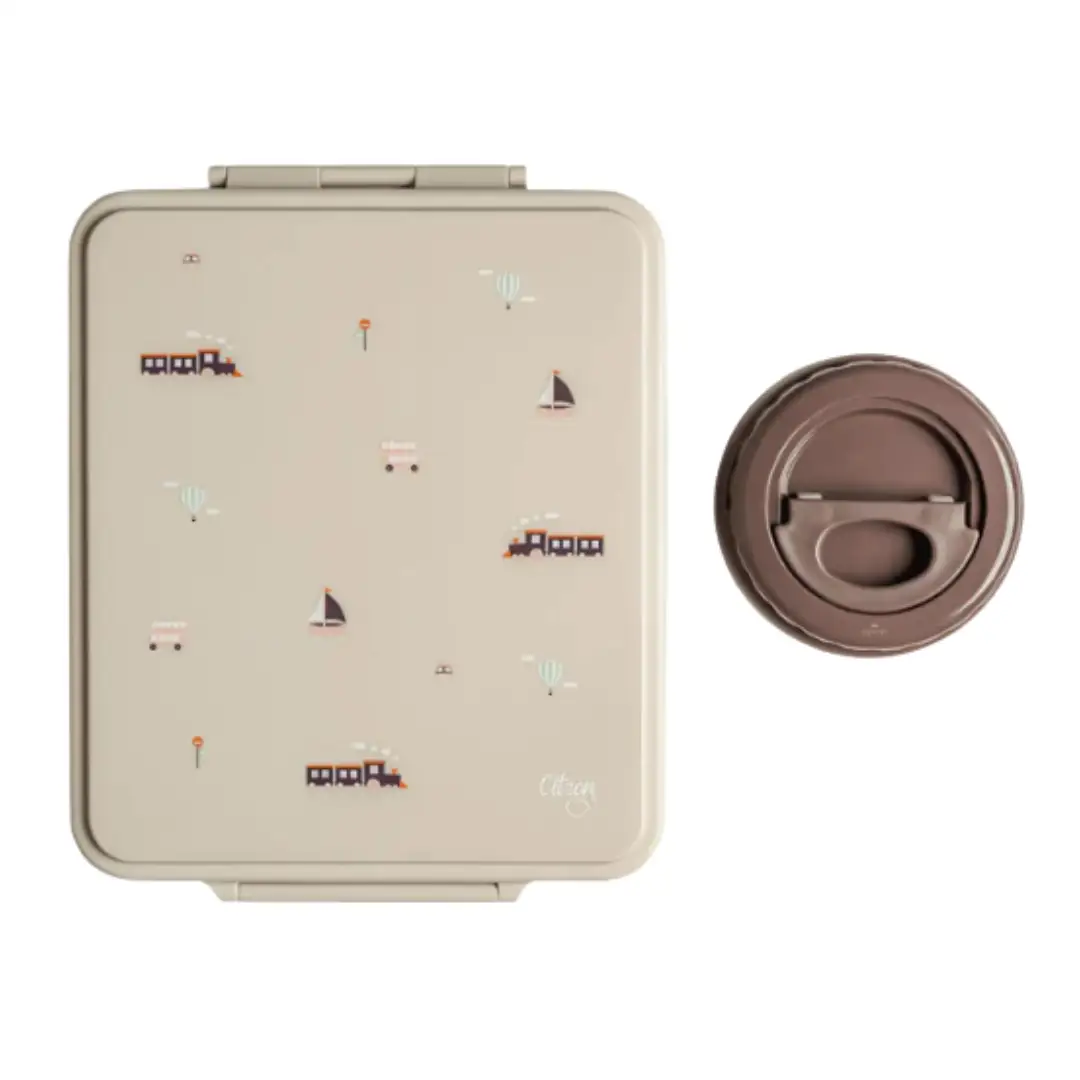 CITRON grand lunch box / vehicules by Citron Grenadine