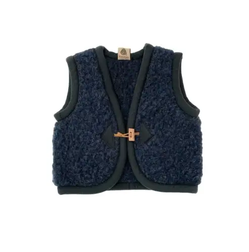 ALWERO ALPEN bodywarmer laine / marine by Citron Grenadine