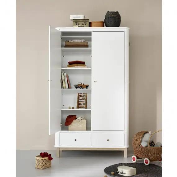 OLIVER FURNITURE Armoire 2 portes Wood by Citron Grenadine
