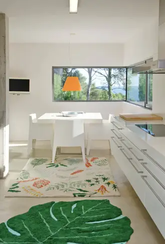 LORENA CANALS tapis lavable / monstera leaf by Citron Grenadine