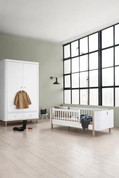 Oliver Furniture mini+ lit junior 2/8 ans chêne/blanc 041465 by Citron Grenadine