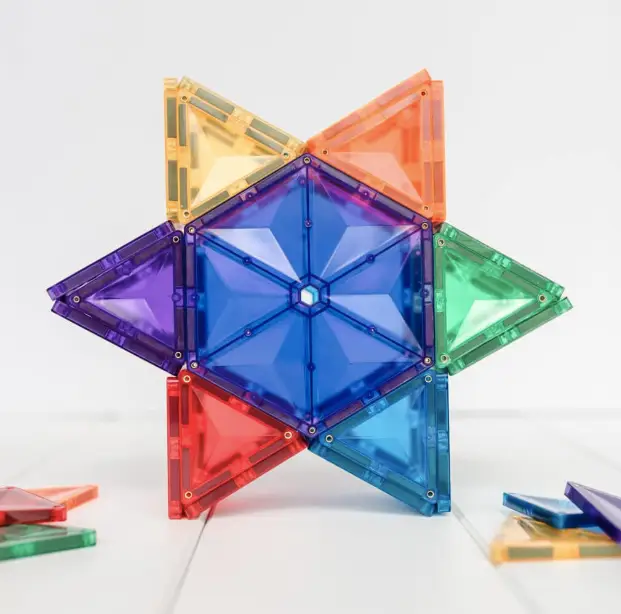 CONNETIX rainbow geometry pack 30 pièces by Citron Grenadine