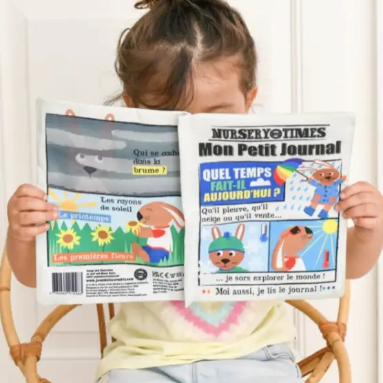 Livre bébé en tissu / les véhicules by Citron Grenadine