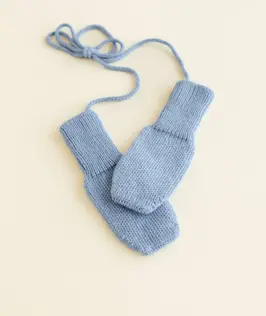 HVID moufles mittens / light blue by Citron Grenadine