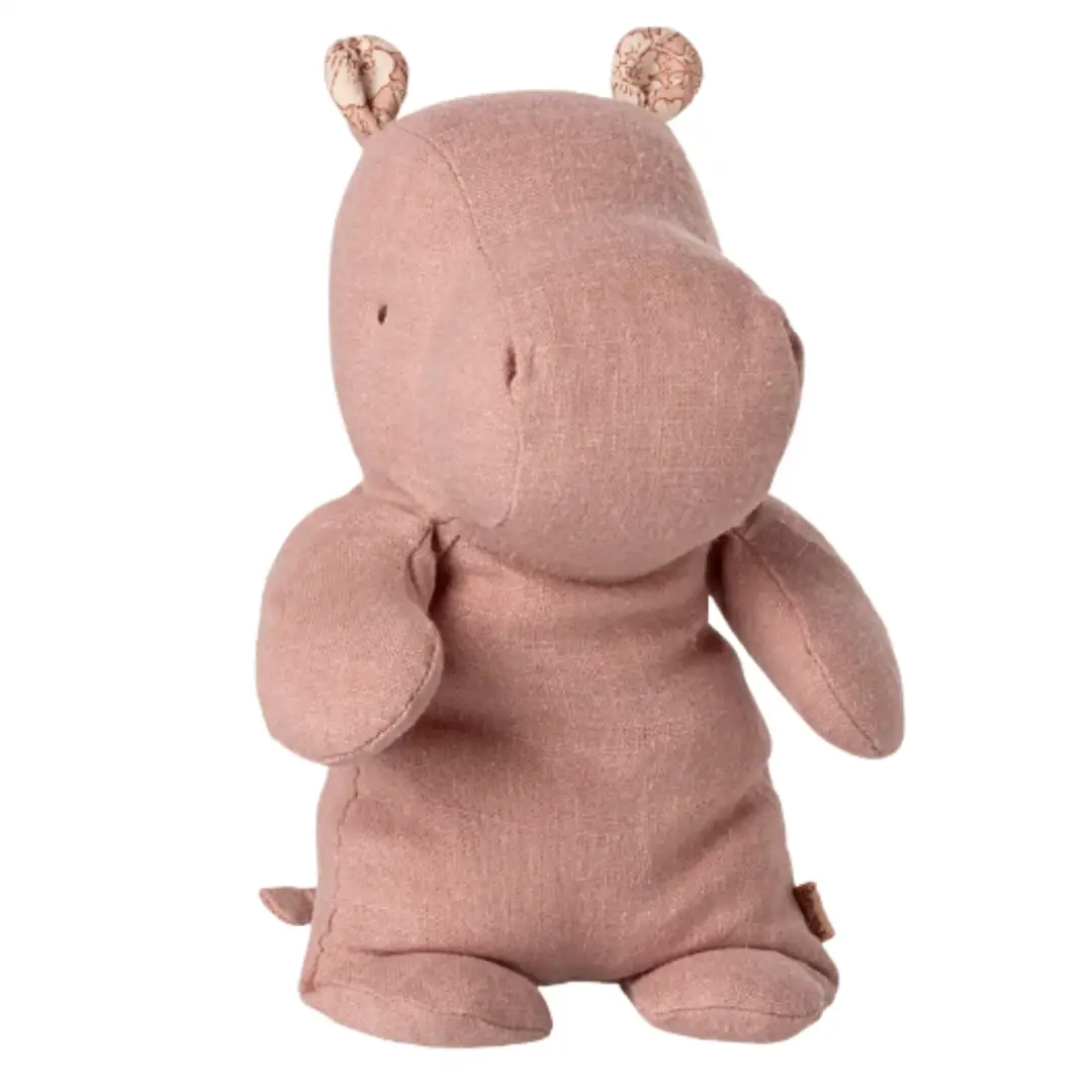MAILEG safari friends hippo S / rose by Citron Grenadine
