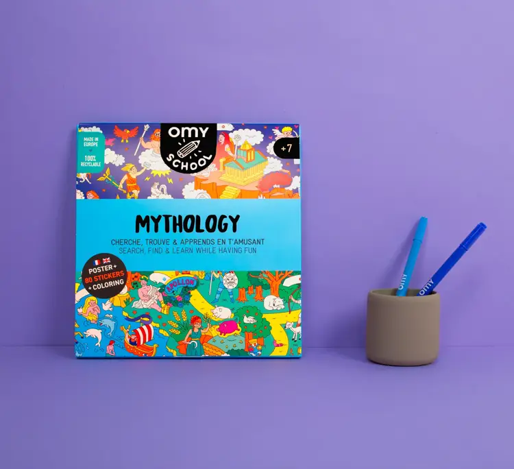 OMY poster school / mythology by Citron Grenadine