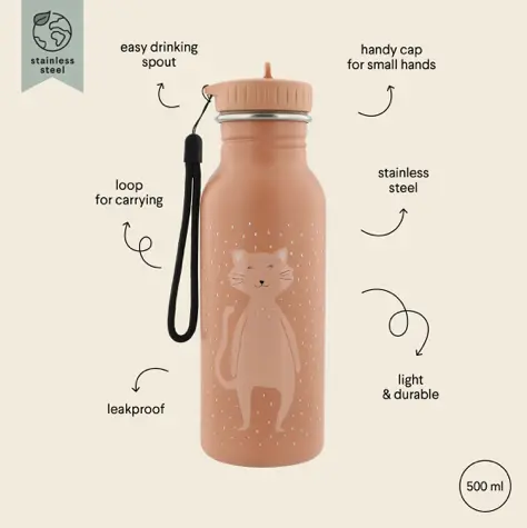 TRIXIE gourde 500ml / chat by Citron Grenadine