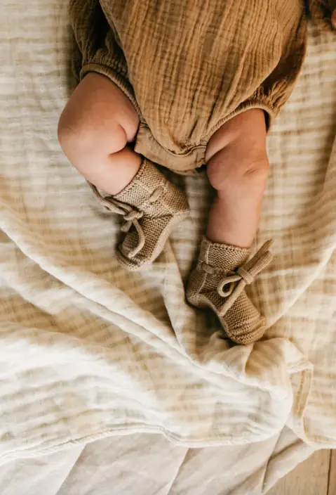 HVID chaussons booties / sand by Citron Grenadine