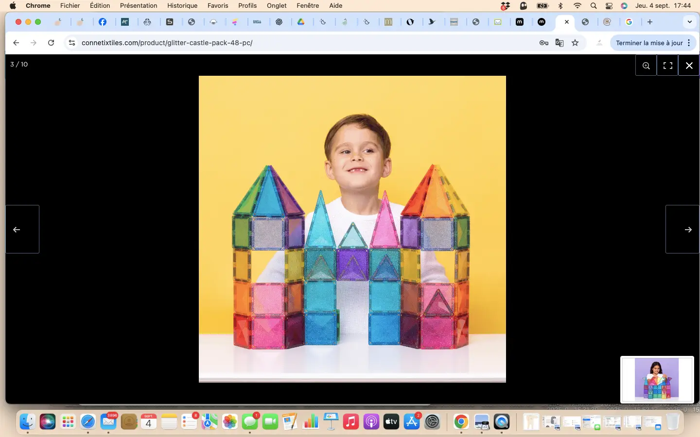 CONNETIX glitter castle Pack 48 pc by Citron Grenadine