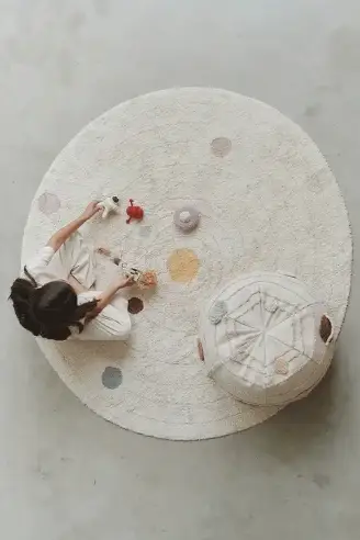 LORENA CANALS tapis lavable / play solar system by Citron Grenadine