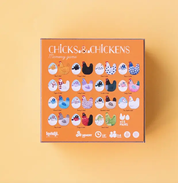 LONDJI memory game chicks & chickens +3 ans by Citron Grenadine