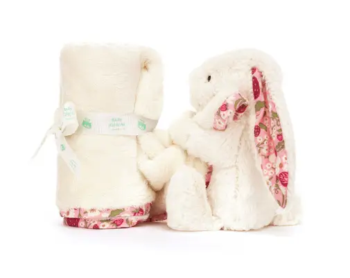 Jellycat bashful / blossom cream bunny berry soother by Citron Grenadine