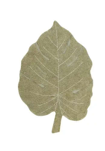 LORENA CANALS tapis lavable / monstera olive by Citron Grenadine