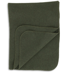 ENGEL couverture en laine / vert chiné by Citron Grenadine