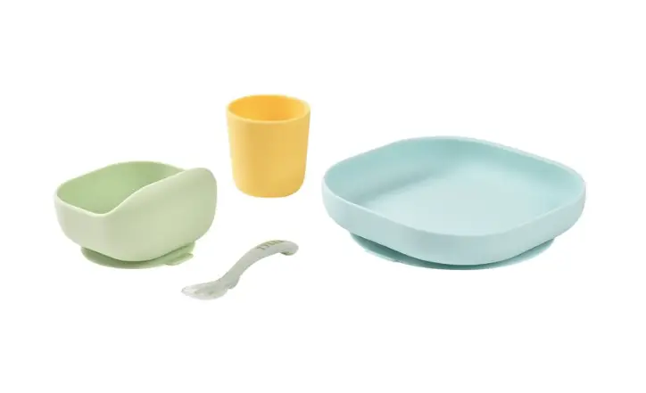 BÉABA Coffret repas silicone / jaune-vert by Citron Grenadine