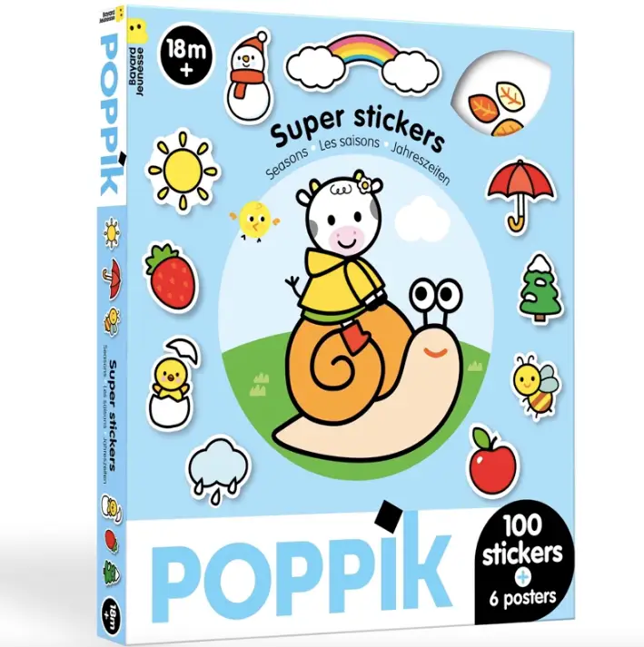 POPPIK super stickers 18mois+ / les saisons by Citron Grenadine