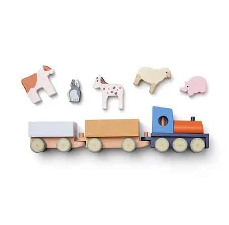KIDSCONCEPT le train des animaux de la ferme 12m+ by Citron Grenadine