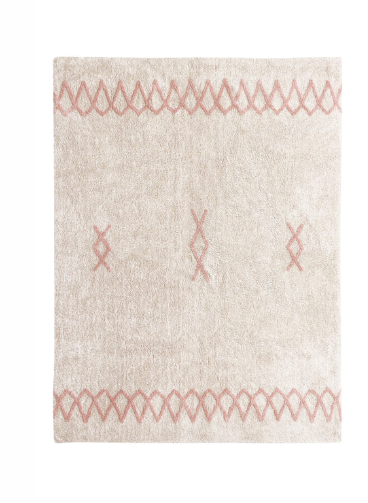 LORENA CANALS tapis lavable / ATLAS NATURAL VINTAGE NUDE by Citron Grenadine