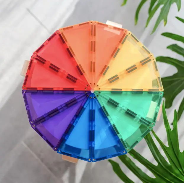 CONNETIX rainbow geometry pack 30 pièces by Citron Grenadine
