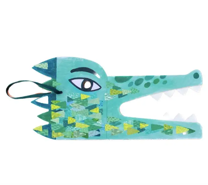 LONDJI masque et stickers be wild / crocodile +4 ans by Citron Grenadine