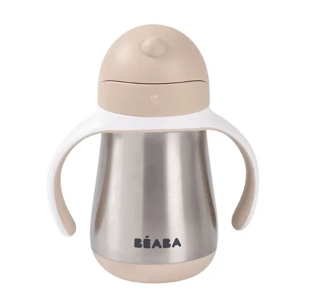 BÉABA Tasse paille inox 250ml - Terre d'argile by Citron Grenadine
