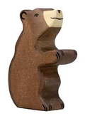 HOLZTIGER petit ours brun assis by Citron Grenadine