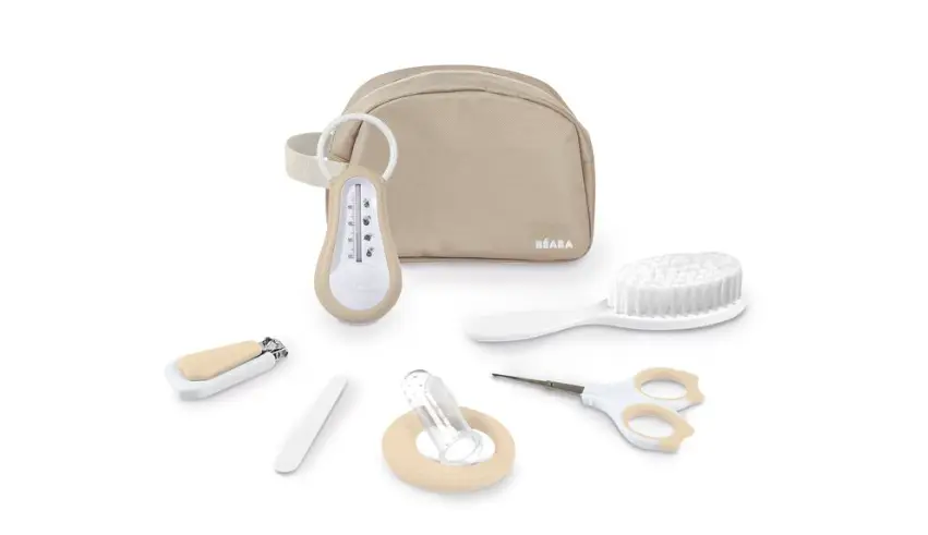 BEABA Trousse de toilette 7 accessoires - Terre d'argile by Citron Grenadine
