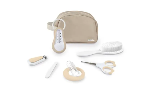 BEABA Trousse de toilette 7 accessoires - Terre d'argile by Citron Grenadine