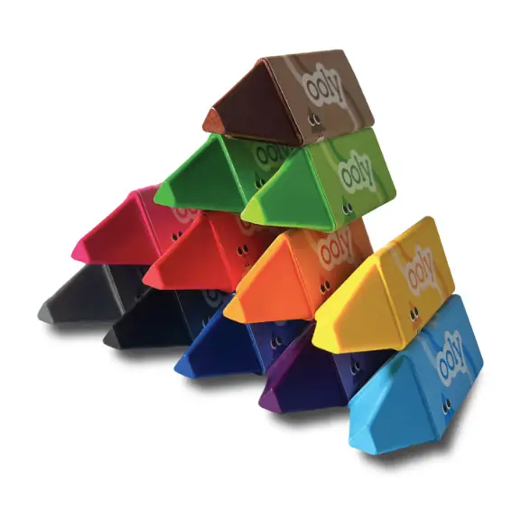 OOLY Happy Triangles Jumbo Crayons +3 ans by Citron Grenadine